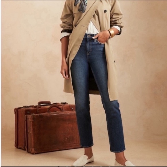 Banana Republic High Rise Straight Jeans Size 30 - Picture 1 of 12